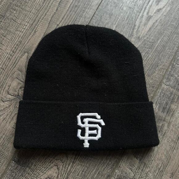 Vintage San Francisco Giants Black Beanie Winter Hat Cap - Picture 1 of 6